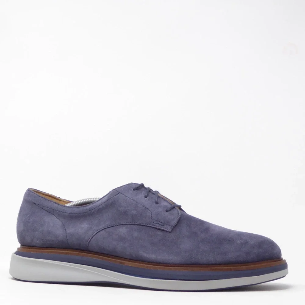 Johnston & Murphy Momentum Mens Amherst Oxfords Dress Shoes Blue Suede 13M